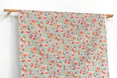 Japanese Fabric Wagara Dobby III - light blue, metallic gold - 50cm