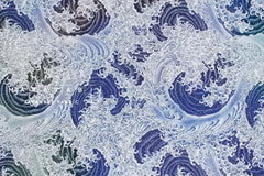Japanese Fabric Waves - 50cm