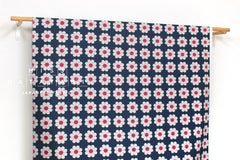 Japanese Fabric The Most Fun Flowers - navy blue - 50cm