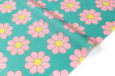 Japanese Fabric The Most Fun Flowers - pink - 50cm