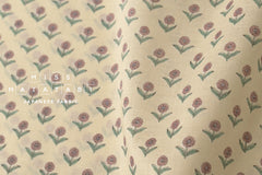 Japanese Fabric Arabella Floral - pale yellow - 50cm