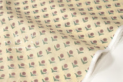 Japanese Fabric Arabella Floral - pale yellow - 50cm