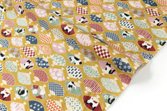 Japanese Fabric Hachiware Tuxedo Cats - 1A - 50cm