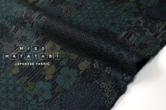 Japanese Fabric Wagara Patches - A blue - 50cm