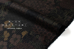 Japanese Fabric Wagara Patches - B black, brown - 50cm