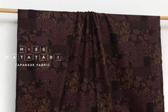 Japanese Fabric Wagara Patches - C grape - 50cm