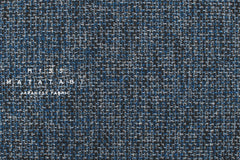 DEADSTOCK Japanese Fabric Shokunin Collection Shinchi Orimono - blue, black - 50cm