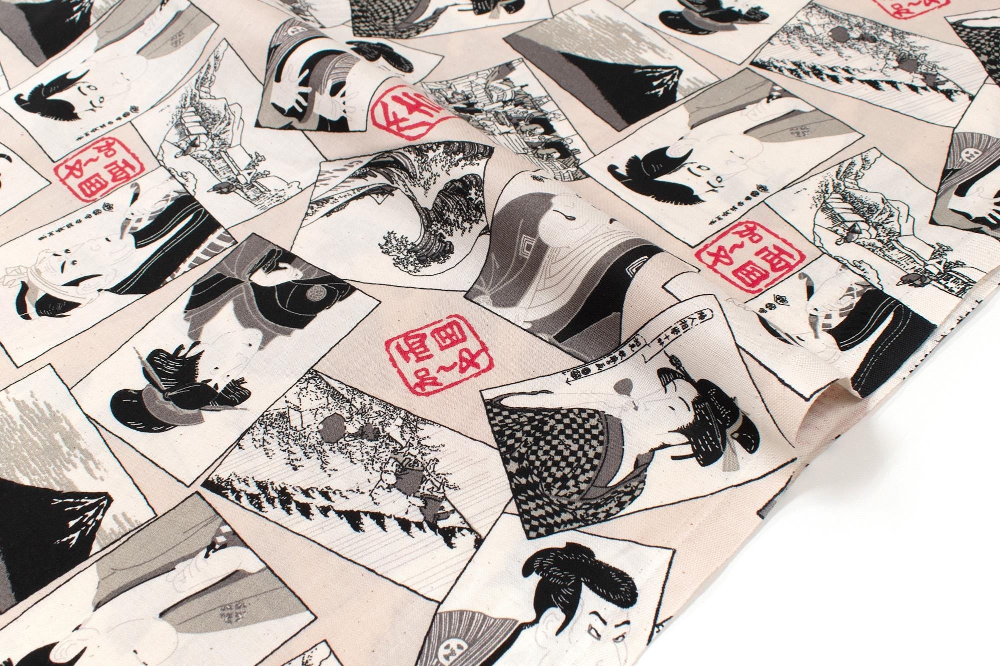 Japanese Fabric Kabuki - A - 50cm