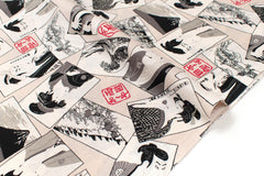 Japanese Fabric Kabuki - A - 50cm