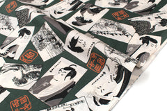 Japanese Fabric Kabuki - C green - 50cm