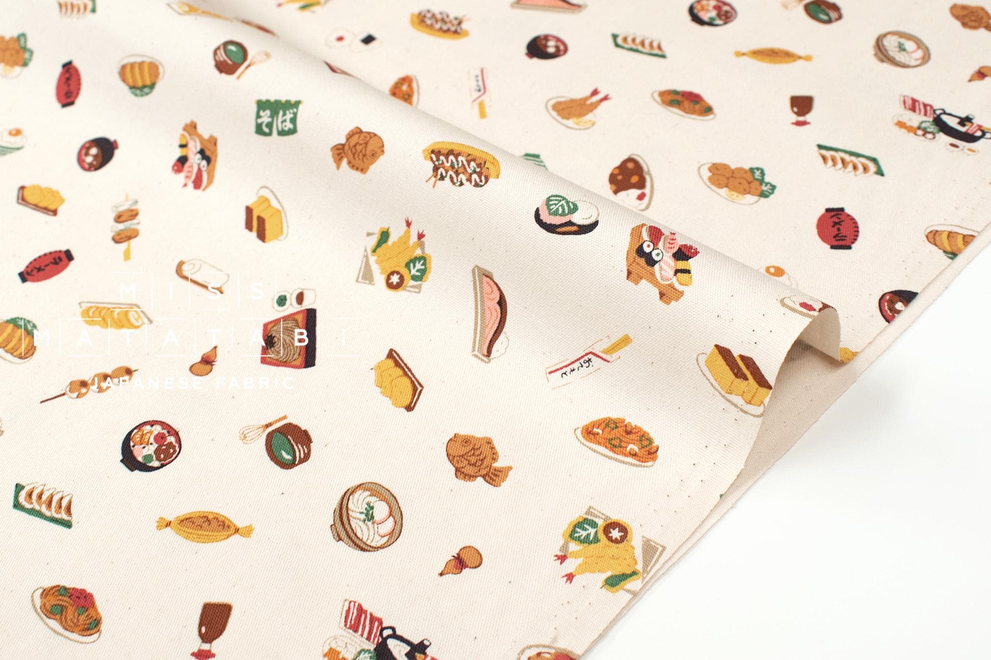 Japanese Fabric Washoku Food - A - 50cm