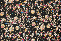 Japanese Fabric Traditional Series - 82 A black - 50cm