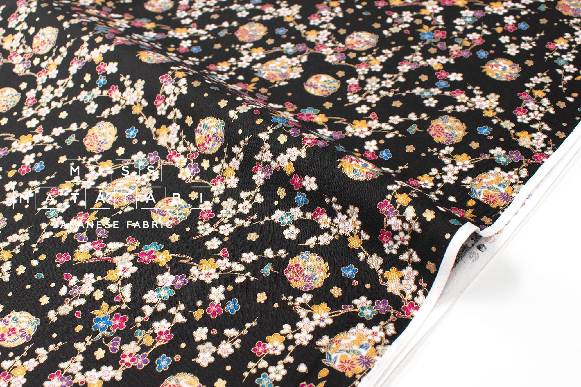 Japanese Fabric Traditional Series - 82 A black - 50cm