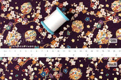 Japanese Fabric Traditional Series - 82 D grape - 50cm