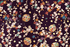 Japanese Fabric Traditional Series - 82 D grape - 50cm