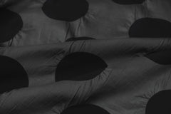 Japanese Fabric Dots Ripple Enshuku Lawn - charcoal - 50cm