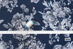 Japanese Fabric Cotton Ripple Stella Floral - E - 50cm