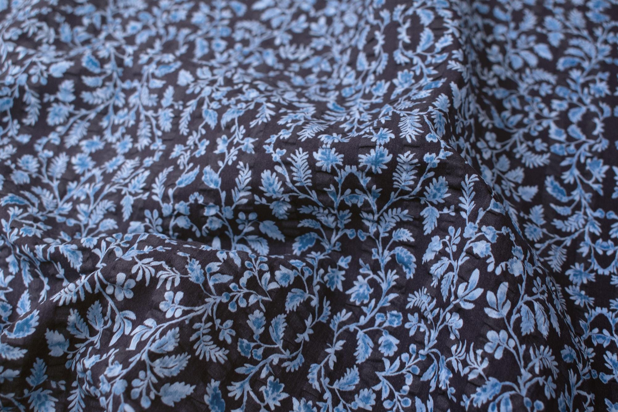 Japanese Fabric Cotton Ripple Bonnie Floral - E - 50cm