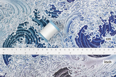 Japanese Fabric Waves - 50cm