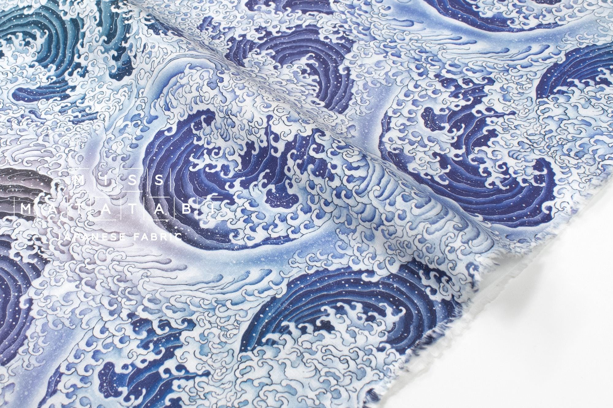 Japanese Fabric Waves - 50cm