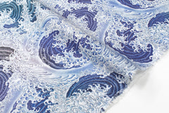 Japanese Fabric Waves - 50cm