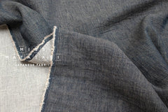 DEADSTOCK Japanese Fabric Double Gauze - denim blue - 50cm