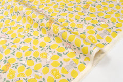 Japanese Fabric Lemonade Cats - B - 50cm