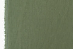 DEADSTOCK Japanese Fabric 100% linen - green - 50cm