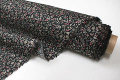 DEADSTOCK Japanese Fabric Little Bird - black - 50cm