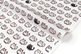 Japanese Fabric Pixel Cats - white - 50cm
