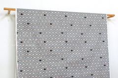 Japanese Fabric Pixel Cats - grey - 50cm