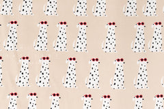 Japanese Fabric Dalmations - beige - 50cm
