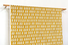 Japanese Fabric Dalmations - mustard - 50cm