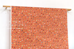 Japanese Fabric Washoku Food - B coral orange - 50cm