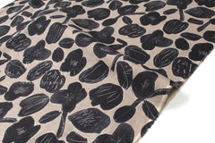 Japanese Fabric Mina Flowers Linen Blend - A - 50cm