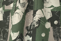 Japanese Fabric Cat Collage Linen Blend - C - 50cm