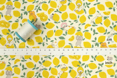 Japanese Fabric Lemonade Cats - A - 50cm