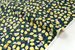 Japanese Fabric Lemonade Cats - D - 50cm