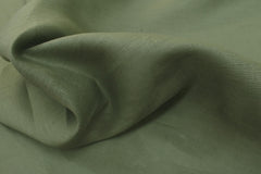 DEADSTOCK Japanese Fabric 100% linen - green - 50cm