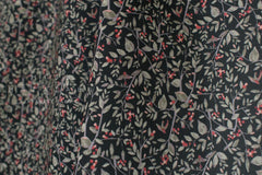 DEADSTOCK Japanese Fabric Little Bird - black - 50cm