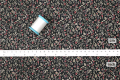 DEADSTOCK Japanese Fabric Little Bird - black - 50cm