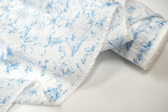 DEADSTOCK Japanese Fabric Cotton Ripple Mae - blue - 50cm