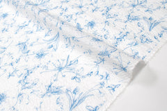 DEADSTOCK Japanese Fabric Cotton Ripple Mae - blue - 50cm