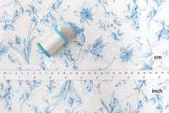 DEADSTOCK Japanese Fabric Cotton Ripple Mae - blue - 50cm