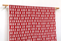 Japanese Fabric Dalmations - red - 50cm