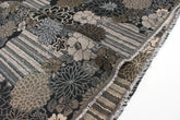 Japanese Fabric - Yarn Dyed Woven Four Seasons Jacquard - black, latte - 50cm