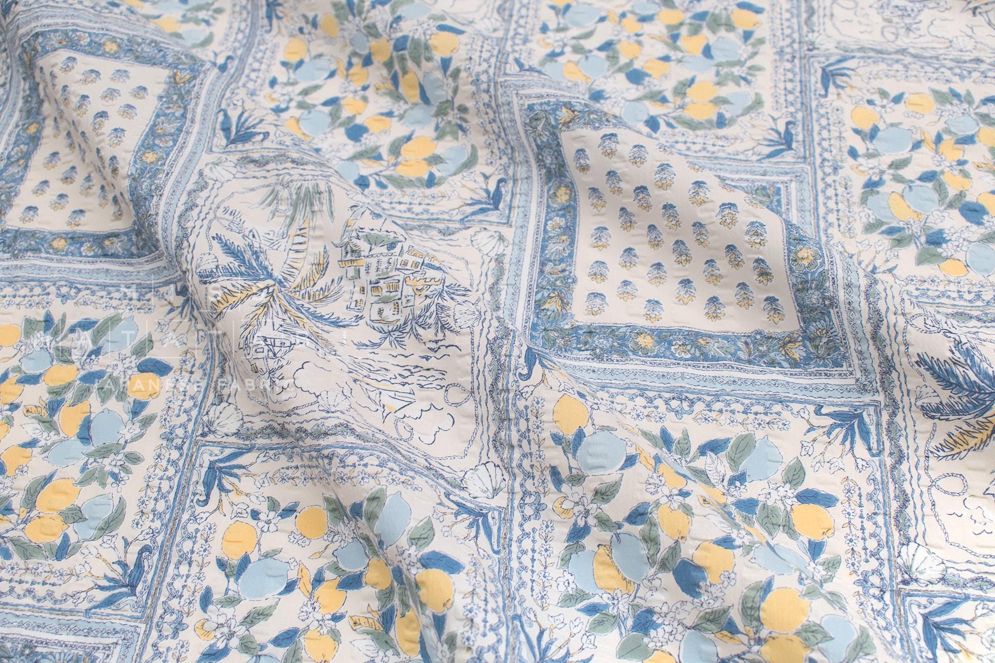 Japanese Fabric Cotton Ripple Coastal Summer - A - 50cm