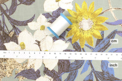 Japanese Fabric Camille Linen Blend - C - 50cm