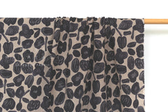 Japanese Fabric Mina Flowers Linen Blend - A - 50cm