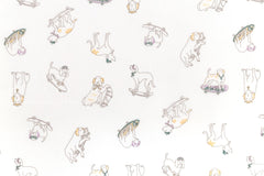 Japanese Fabric Skateboard Pups - off white - 50cm